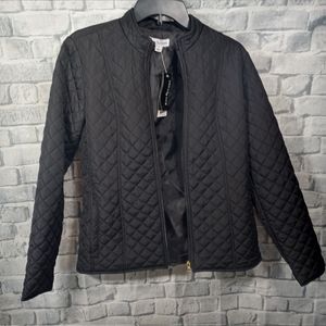 Kim Rogers Quilted Zippered Jacket NWT Small